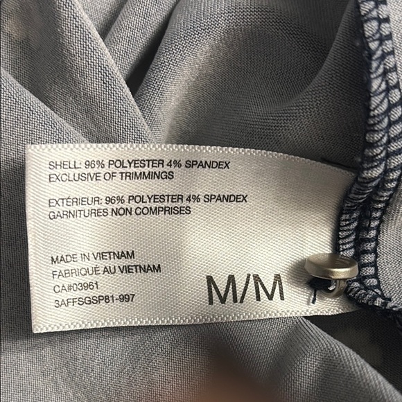 Alfred Sung Navy Sleeveless  Women's keyhole flower Top - Picture 5 of 6